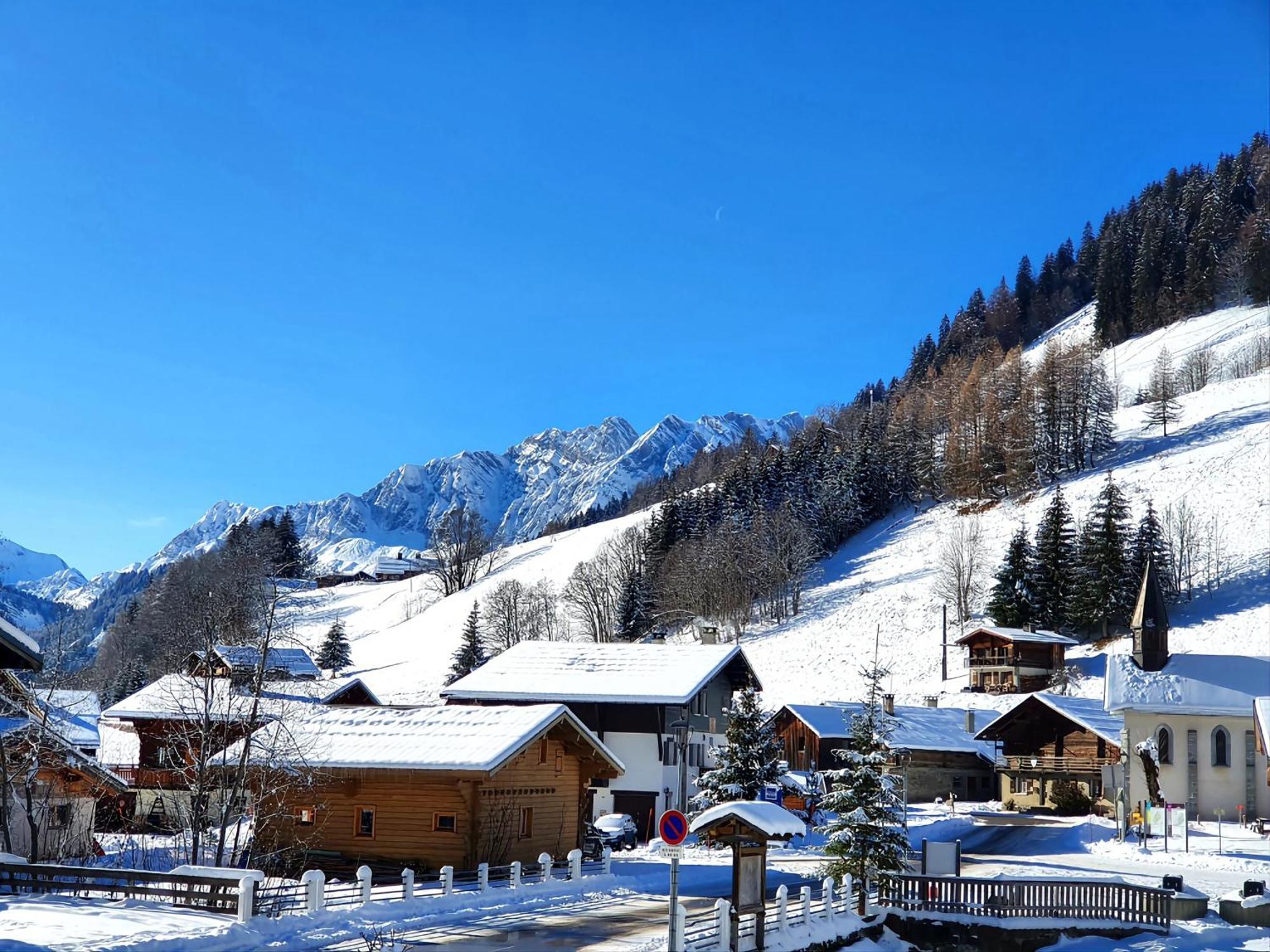 Appartement La Duchere Le Plan-La Giettaz Massif Des Aravis Bagian luar foto